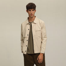 將圖片載入圖庫檢視器 Relaxed-Fit Cotton Twill Jacket (BE)