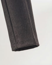將圖片載入圖庫檢視器 (IP19BK) Pleated Slim-Fit Flannel Trousers