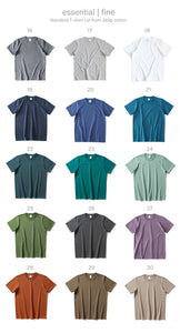 (#31-40) Fine 265g Cotton T-Shirt