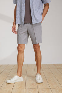 (ISP04GY) Anti-wrinkle Slim-Fit Shorts