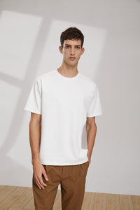 Pima Cotton TwoTone T-Shirt (WH)