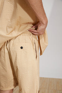 Seersucker Cotton Shorts (KH)