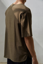 將圖片載入圖庫檢視器 V-neck Linen Loose T-Shirt (GN)