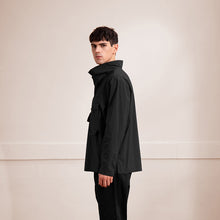 Load image into Gallery viewer, Loose-Collar Cotton Shirt (BK)