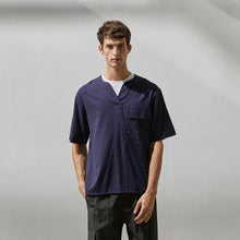 將圖片載入圖庫檢視器 V-neck Linen Loose T-Shirt (NY)