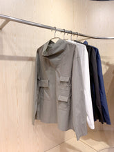 Load image into Gallery viewer, Loose-Collar Cotton Shirt (BK)