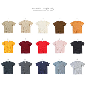 (#16-25) Rough 245g Cotton T-Shirt