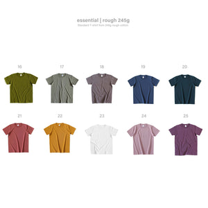 (#16-25) Rough 245g Cotton T-Shirt