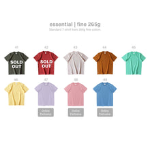 將圖片載入圖庫檢視器 (#41-49) Fine 265g Cotton T-Shirt
