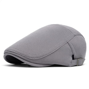 (CAP37) Buckled Flat Cap