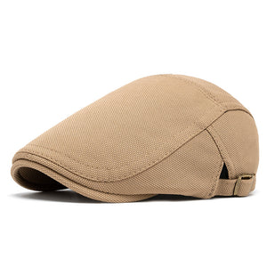 (CAP37) Buckled Flat Cap