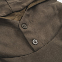 Load image into Gallery viewer, (HD03GN) Brush Cotton Button Hoodie
