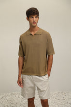 Load image into Gallery viewer, (IT01GN) Buttonless Knit Polo Shirt

