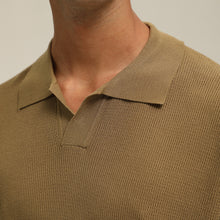 Load image into Gallery viewer, (IT01GN) Buttonless Knit Polo Shirt
