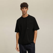 將圖片載入圖庫檢視器 (T22BK) Seersucker ContrastT-shirt
