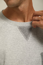 將圖片載入圖庫檢視器 Cotton Mixed Texture Long-Sleeved T-Shirt (GY)
