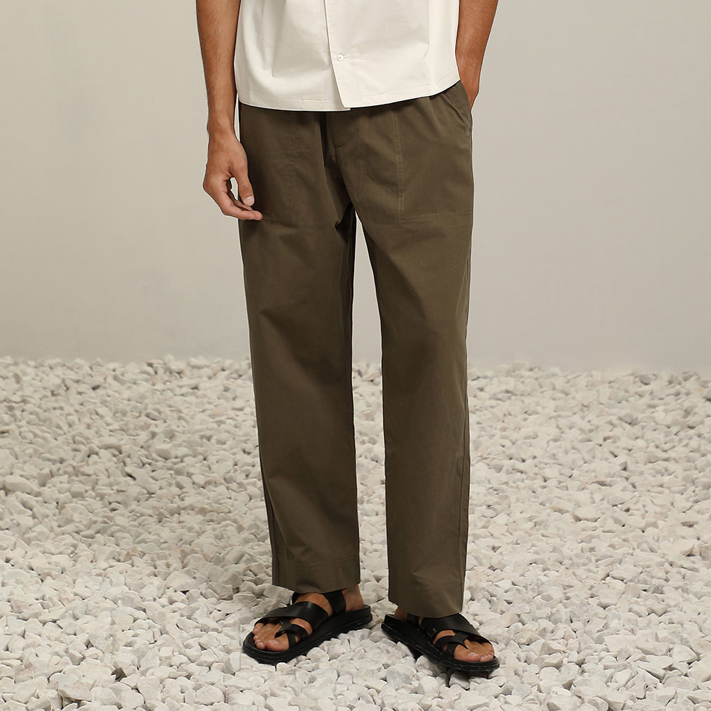 (P52GN) Wide-Leg Trousers