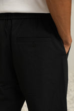 將圖片載入圖庫檢視器 (P50BK) Cotton Elasticated Tapered Trousers
