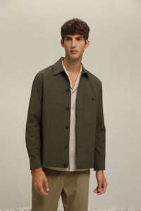 (J30GN) Light-Weight Checkered Texture Jacket