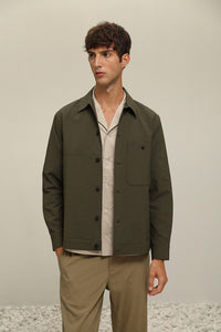 (J30GN) Light-Weight Checkered Texture Jacket
