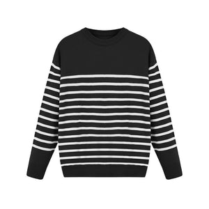 Striped Knit Sweater (BK)