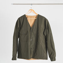 將圖片載入圖庫檢視器 Double Side V-neck Jacket(KH/GN)
