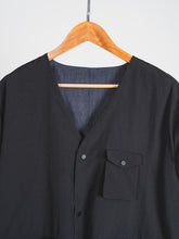 將圖片載入圖庫檢視器 Double Side V-neck Jacket(BK/DN)

