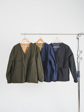 將圖片載入圖庫檢視器 Double Side V-neck Jacket(KH/GN)
