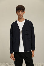 將圖片載入圖庫檢視器 Double Side V-neck Jacket(KH/GN)
