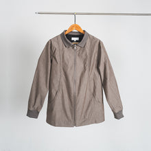 將圖片載入圖庫檢視器 (J26BN) Wool Cotton Mixed Curved Jacket
