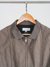 將圖片載入圖庫檢視器 (J26BN) Wool Cotton Mixed Curved Jacket
