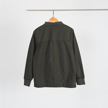 將圖片載入圖庫檢視器 (J26GN) Wool Cotton Mixed Curved Jacket
