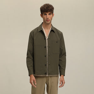(J30GN) Light-Weight Checkered Texture Jacket
