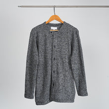 Load image into Gallery viewer, (K02BK) Flecked Collarless Cardigan
