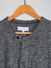 Load image into Gallery viewer, (K02BK) Flecked Collarless Cardigan
