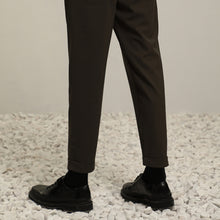將圖片載入圖庫檢視器 Slim Fit Turn-up Trousers (GN)
