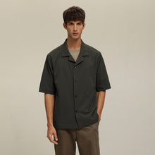 Load image into Gallery viewer, (S07GN) Camp Collar Texture Shirt
