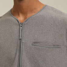 將圖片載入圖庫檢視器 Textured V-neck Sweater (GY)
