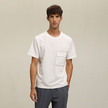 將圖片載入圖庫檢視器 (T31WH) Regular-Fit Square Print T-Shirt
