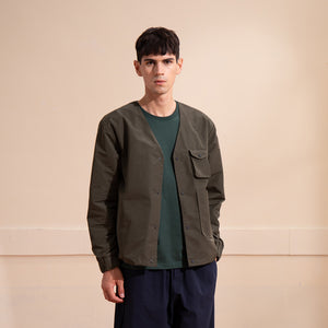Reversible V-neck Jacket (Green)