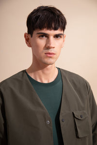 Reversible V-neck Jacket (Green)
