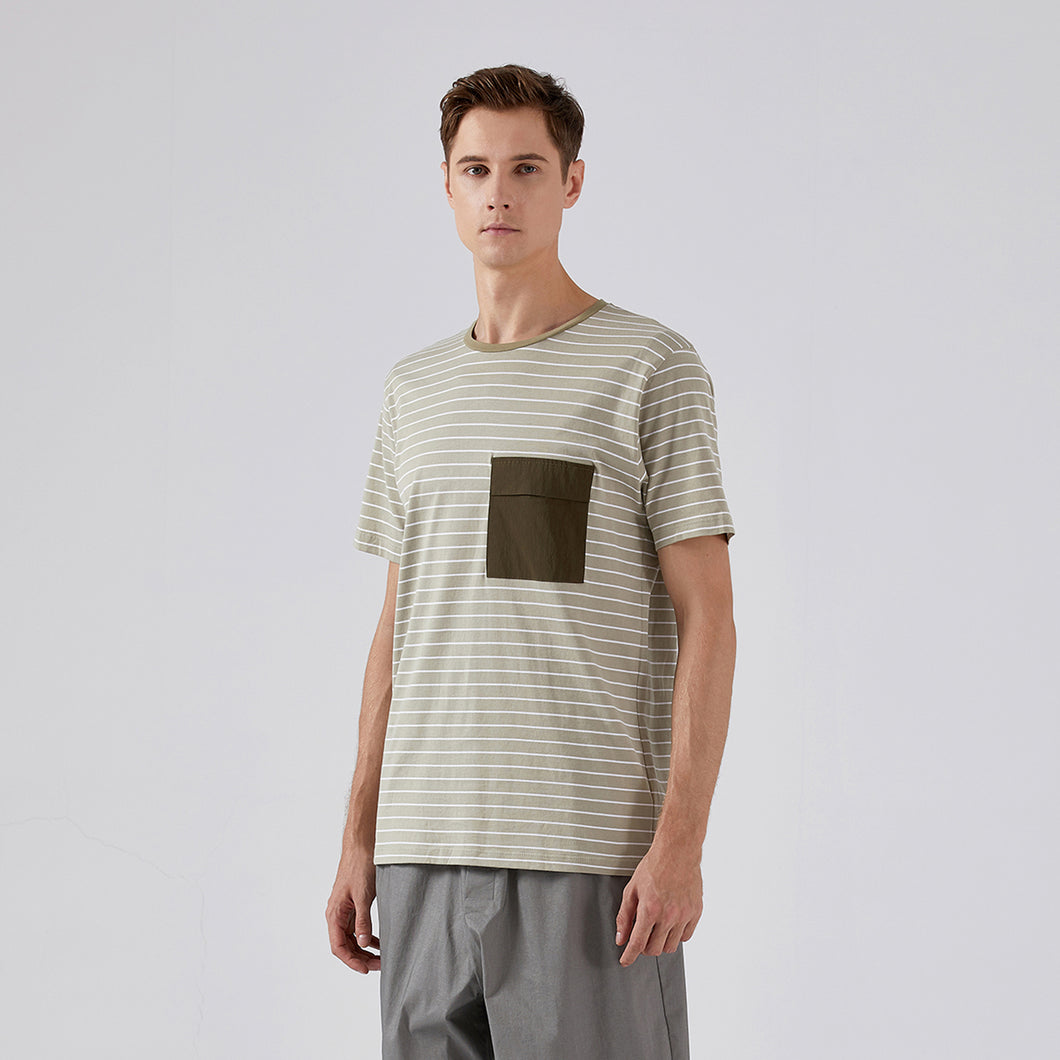 Striped Pocket T-Shirt (GN)