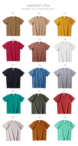 (#1-10) Fine 265g Cotton T-Shirt