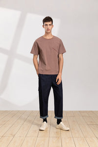 Side Pocket Ankle-Length Trousers (Denim)