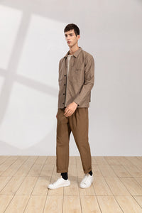 Relaxed-Fit Cotton Twill Jacket (KH)