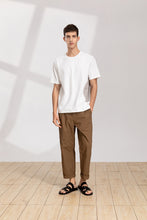 Load image into Gallery viewer, Relaxed-Fit Drawstring Cotton Trousers(BN)
