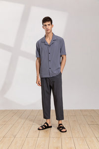 Elastic Viscose Tapered Trousers (GY)