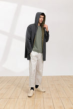 將圖片載入圖庫檢視器 Coloured Lining Hooded Coat (Green)
