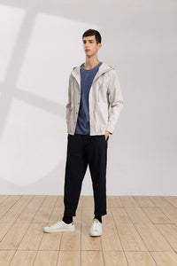 Cotton Hooded Shirt (GY)