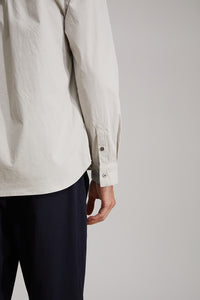 Cotton Hooded Shirt (GY)
